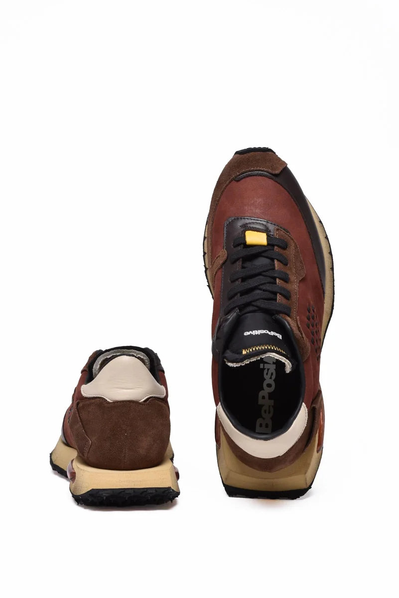 Space Race Sneakers - Brown/Bordeaux