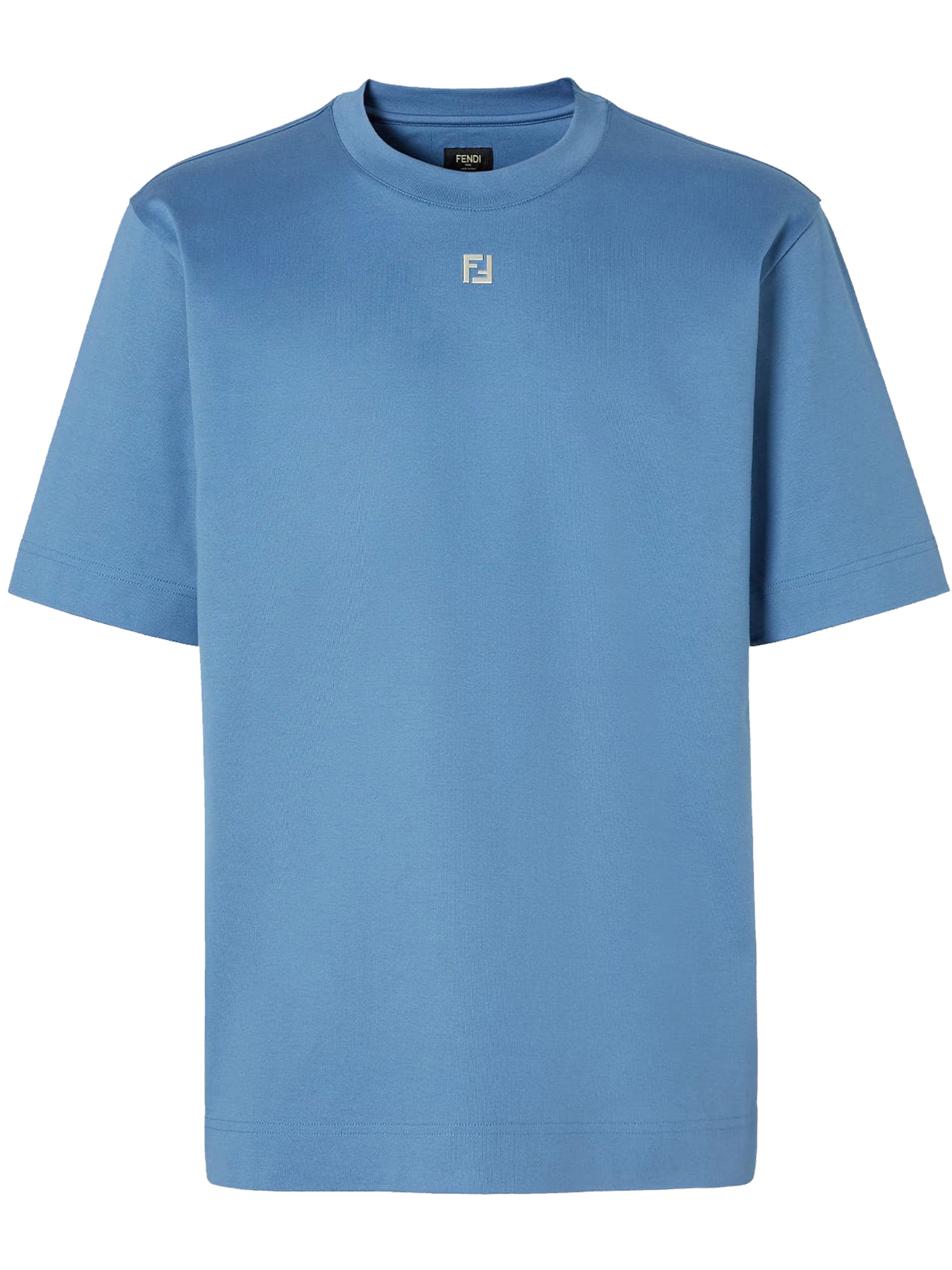 Relaxed-Fit Blue Logo Detail T-Shirt