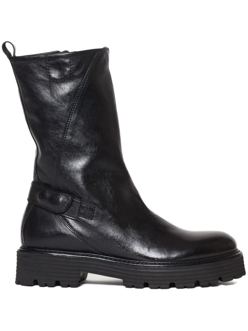 Biker-Style Ankle Boots