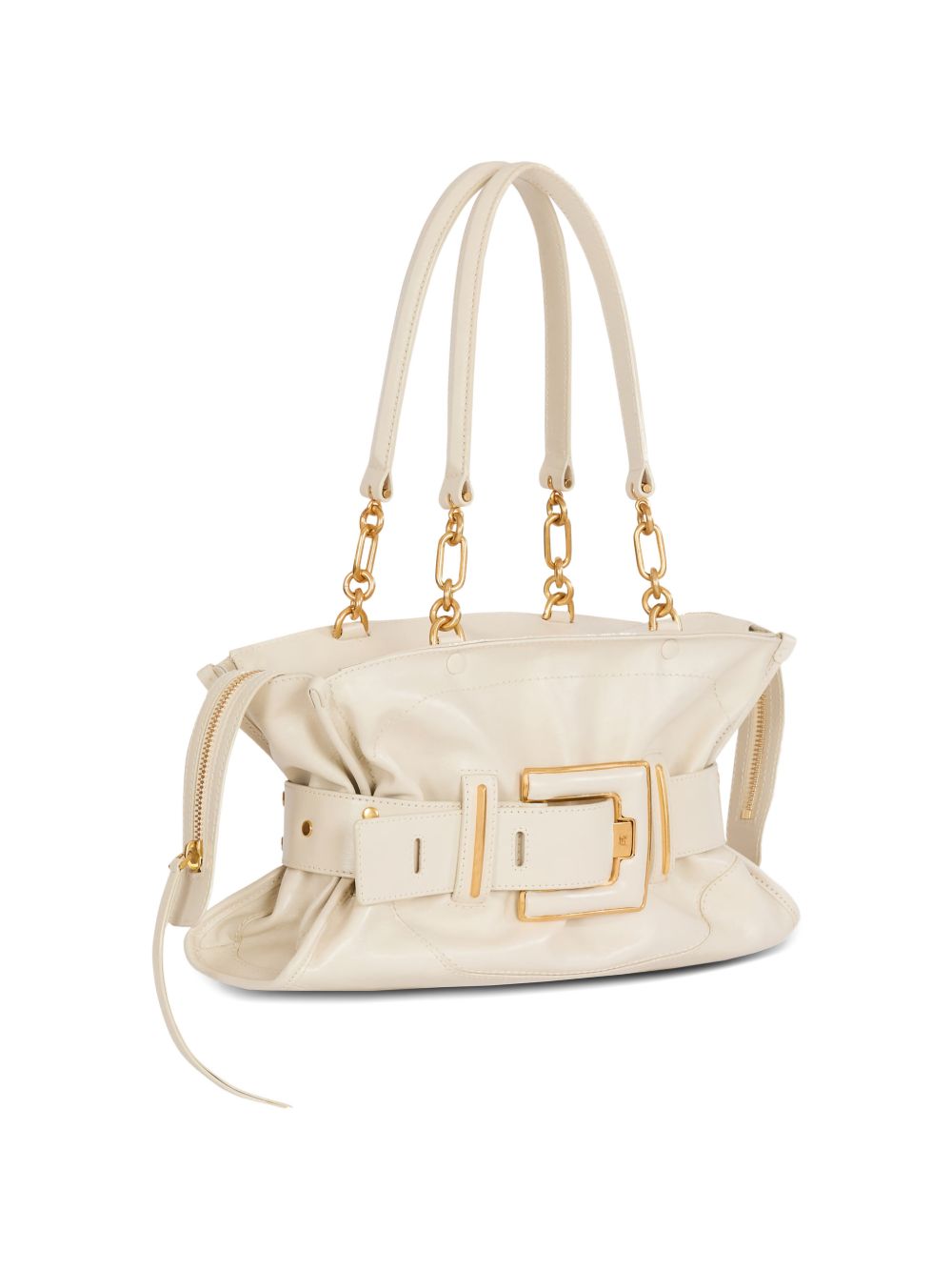 Top Handle Bag With Chain Detailing