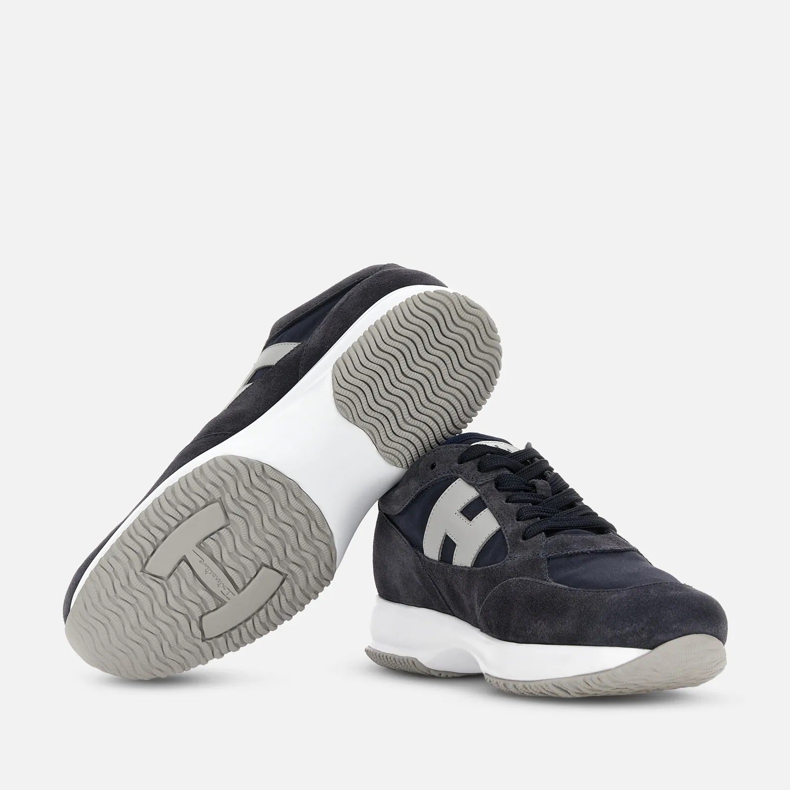 Interactive Lace-Up Sneakers in Calfskin