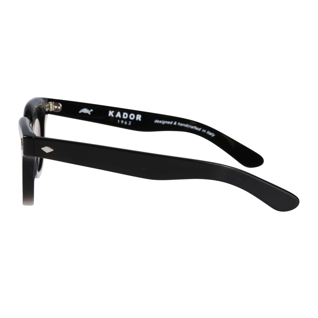 Orbit Square Frame Sunglasses with Reflective Blue Lenses