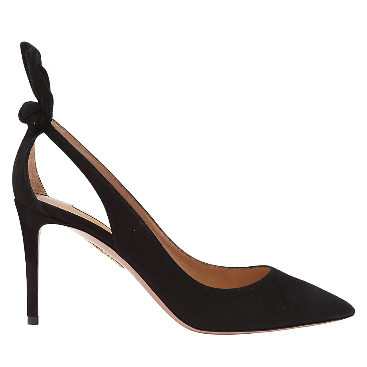 Pointed-Toe High Heels with Distinctive Bow Detail