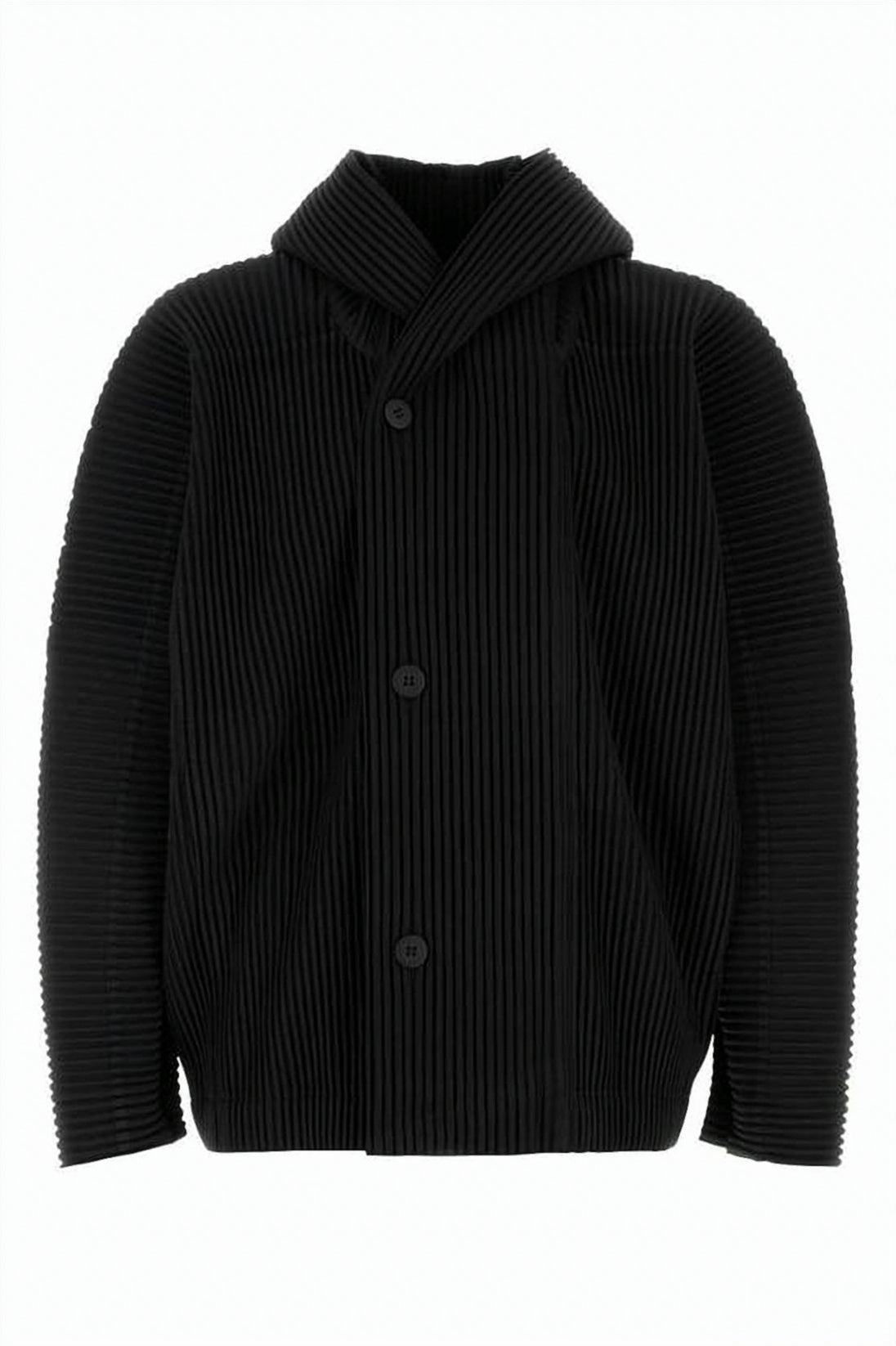 Lightweight Vertical Stripe Jacket with Notched Lapel
