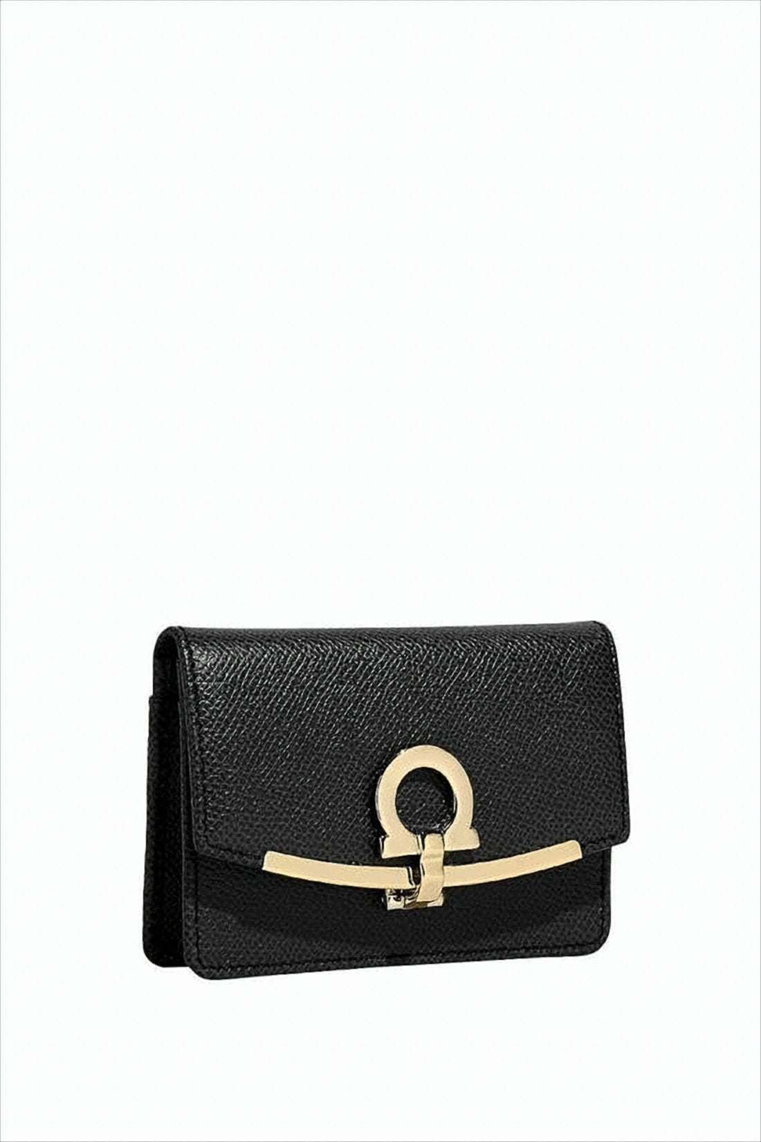Textured Leather Card Wallet