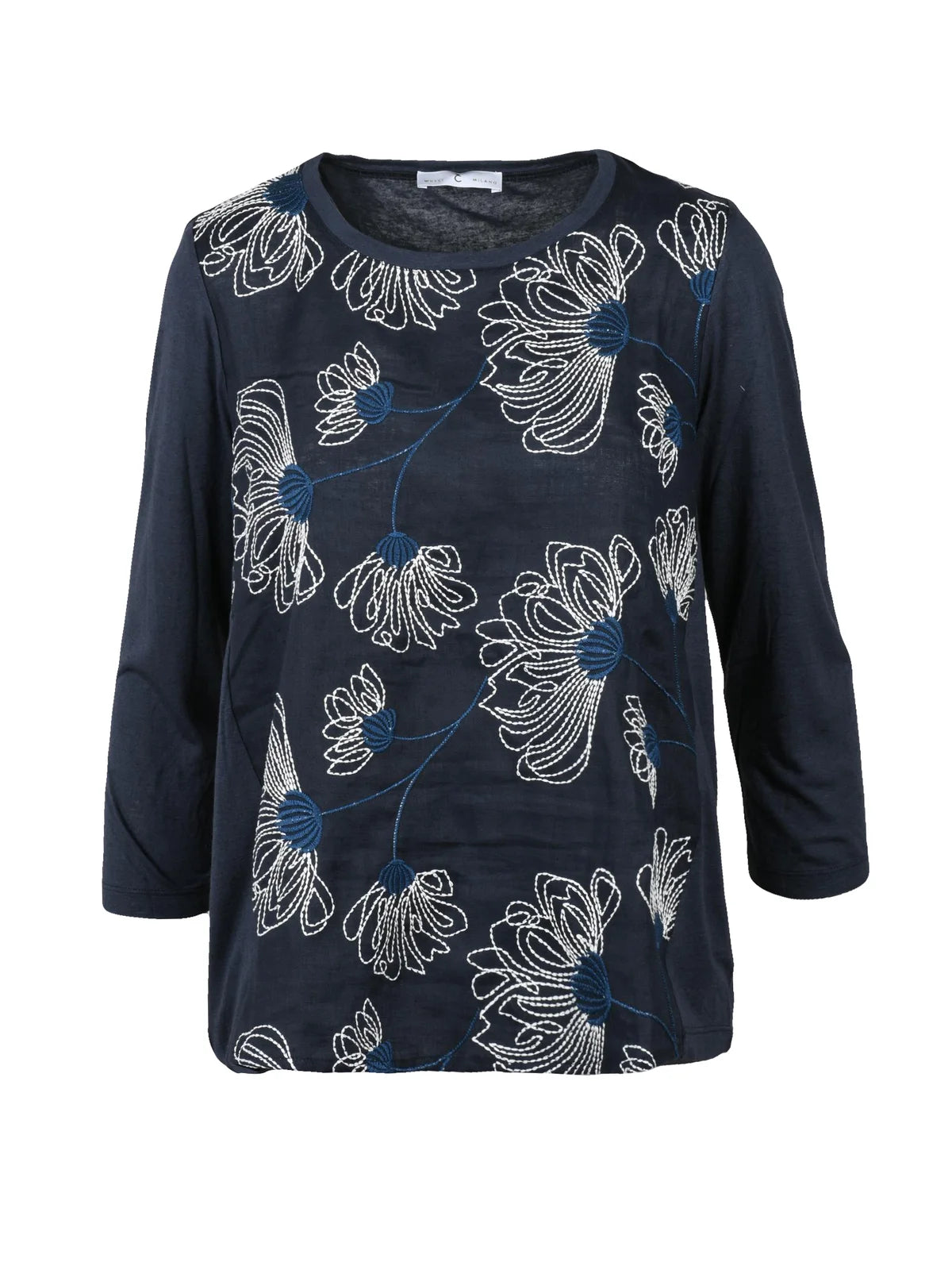 Gauzed T-shirt - Blue