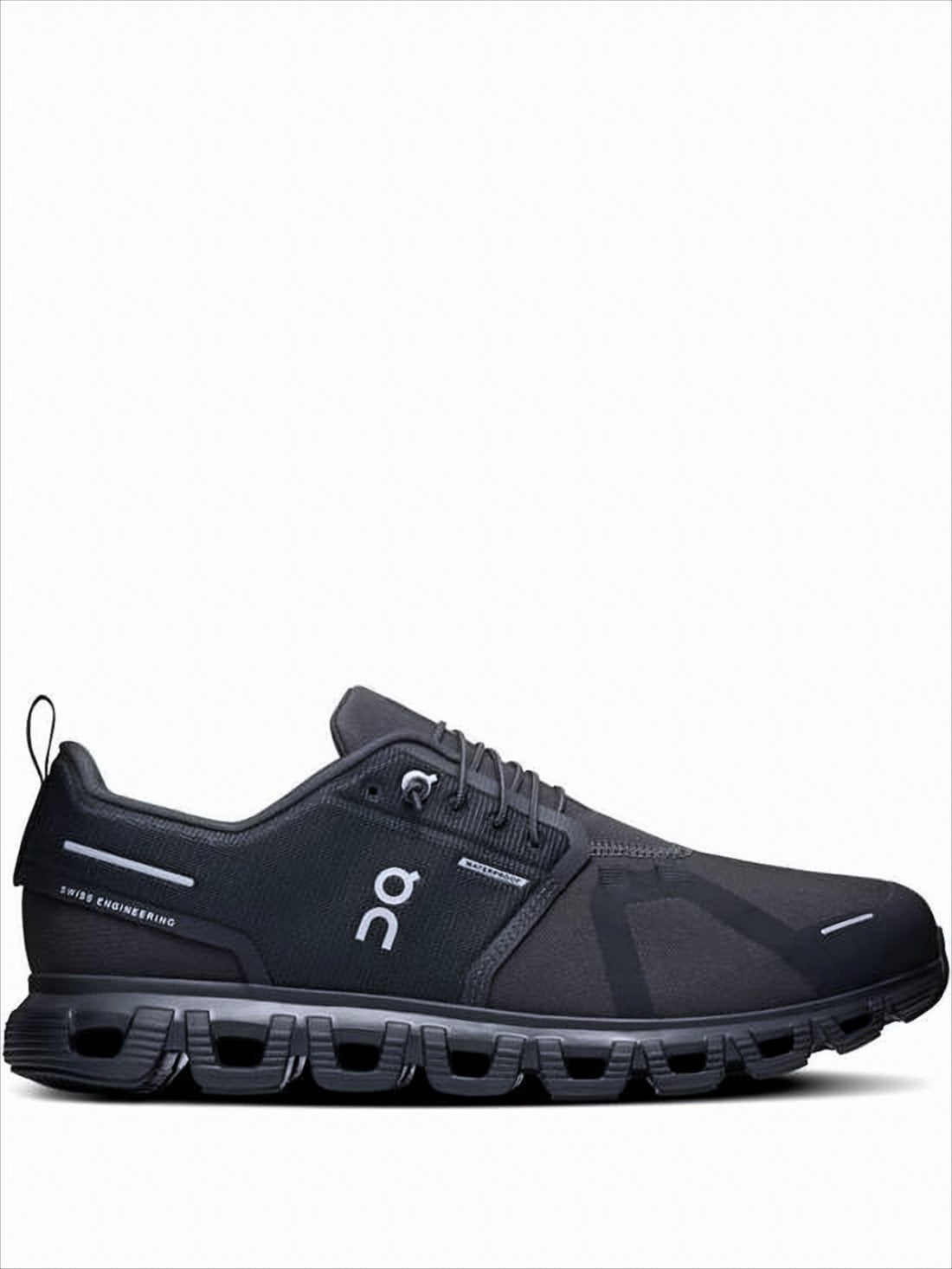 Black Sneakers with Breathable Recycled Polyester Upper