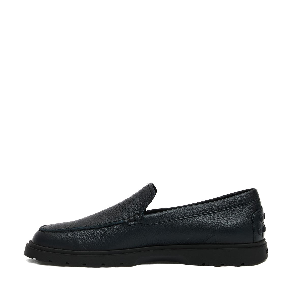 Moccasin Blue Leather Hybrid Bottom
