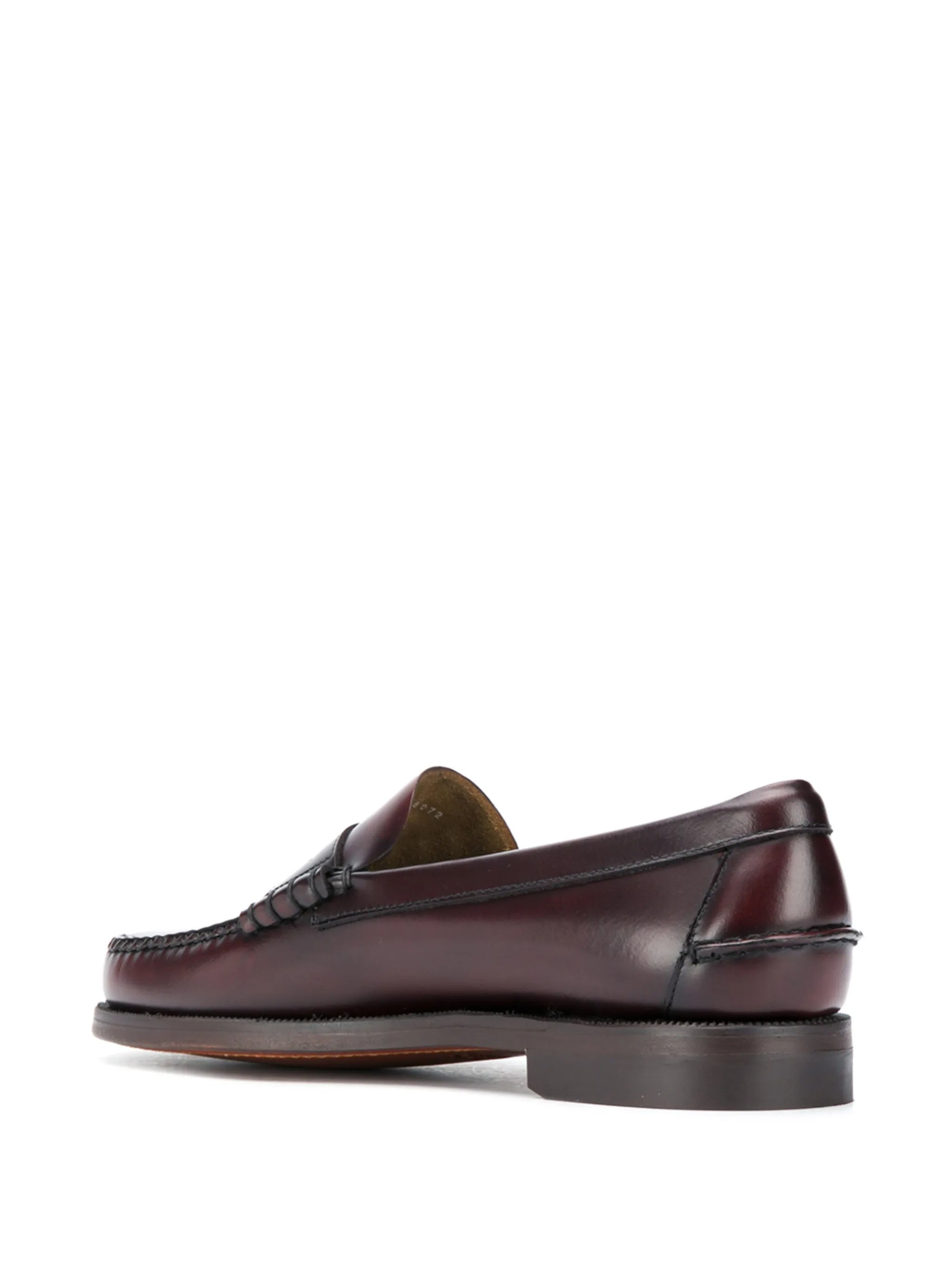 Burgundy Classic Dan Leather Penny Loafers