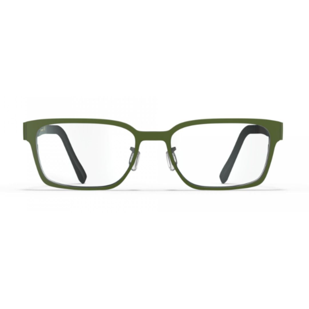 Bf1059 Mayne Rectangular Beta Titanium Eyeglasses with Matte Olive Finish
