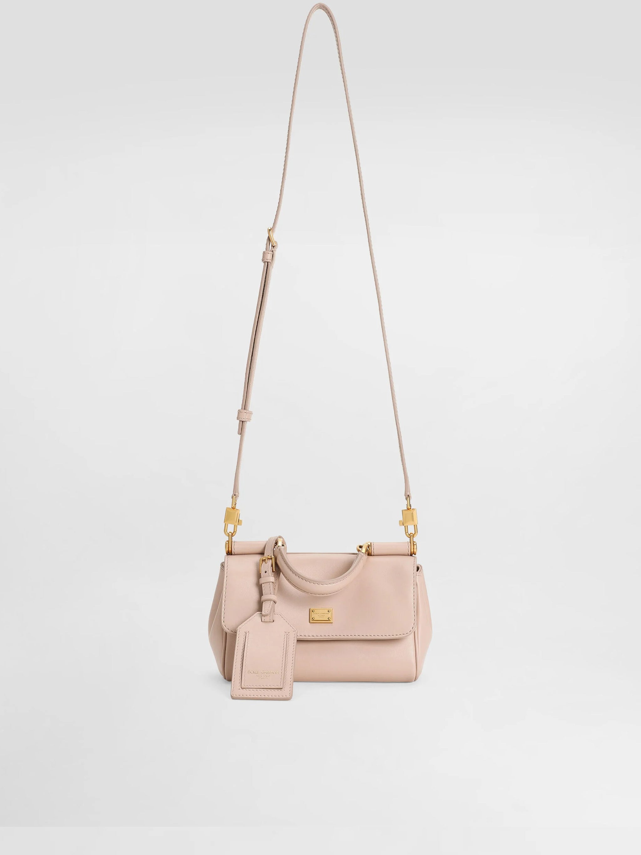 Neutrals Vit. Plonge Structured Leather Handbag