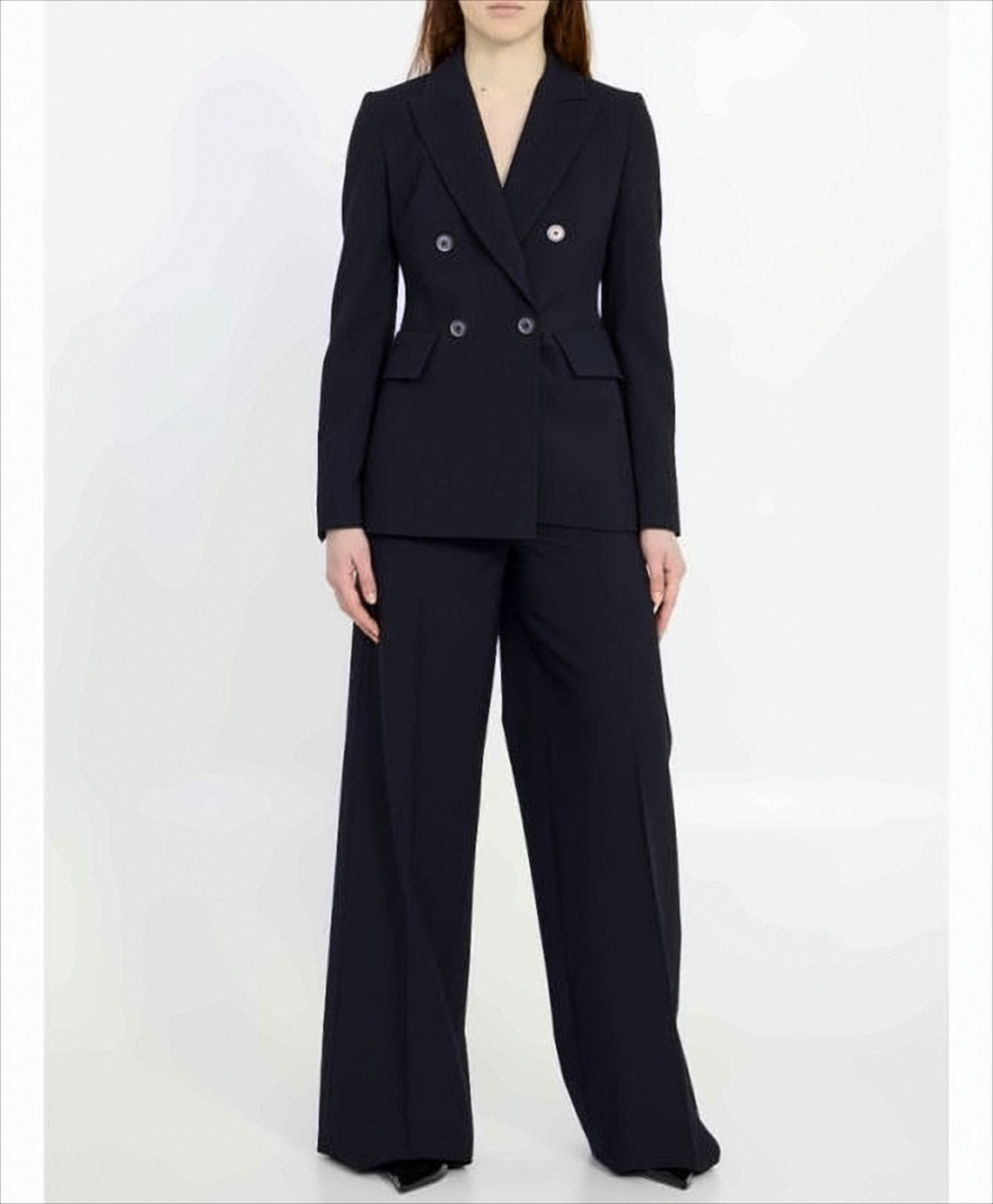 Wide-Leg Suit Pants with Tailored Fit