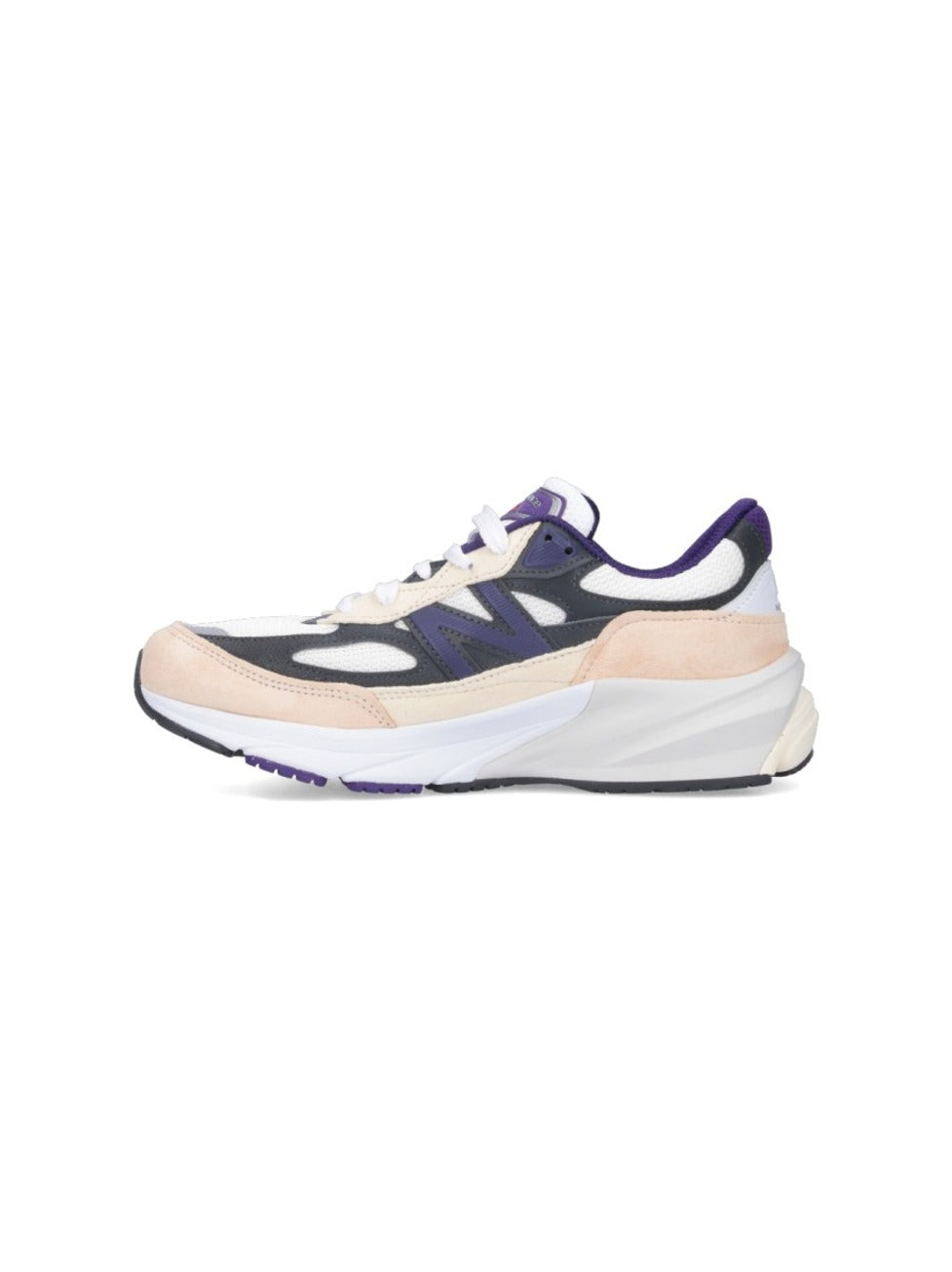 990V6 Sneakers In Suede And Multicolor Mesh
