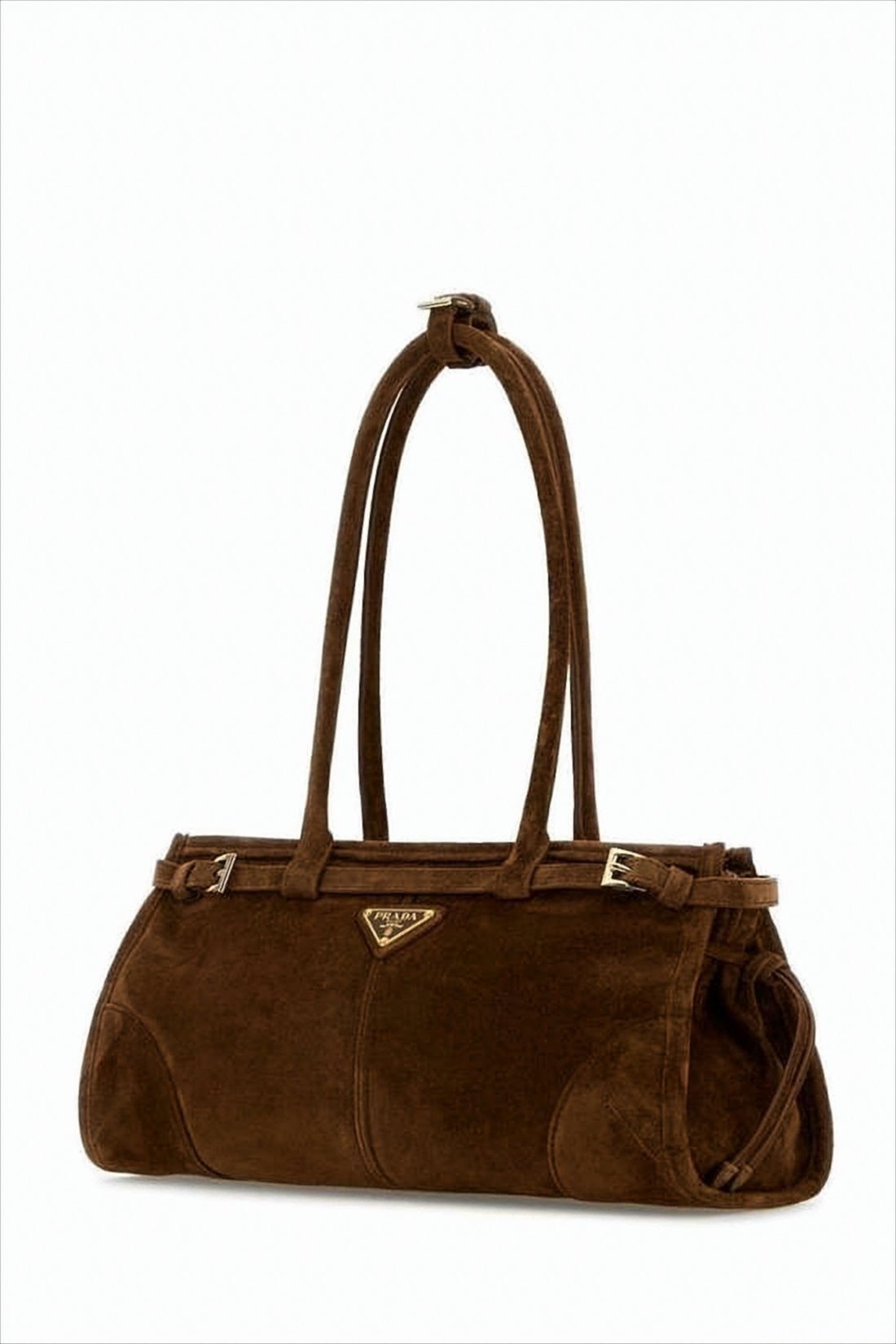 Elongated Rectangular Shoulder Bag In Soft Calf Leather