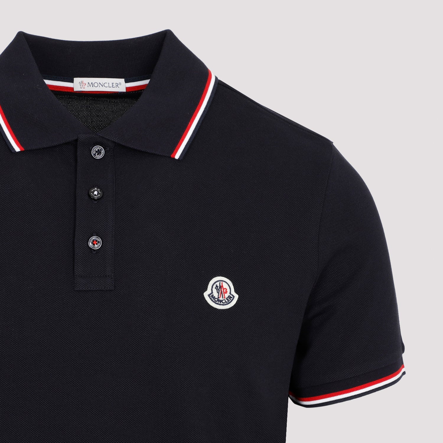 Cotton Polo T-Shirt With Signature Tri-Color Trim