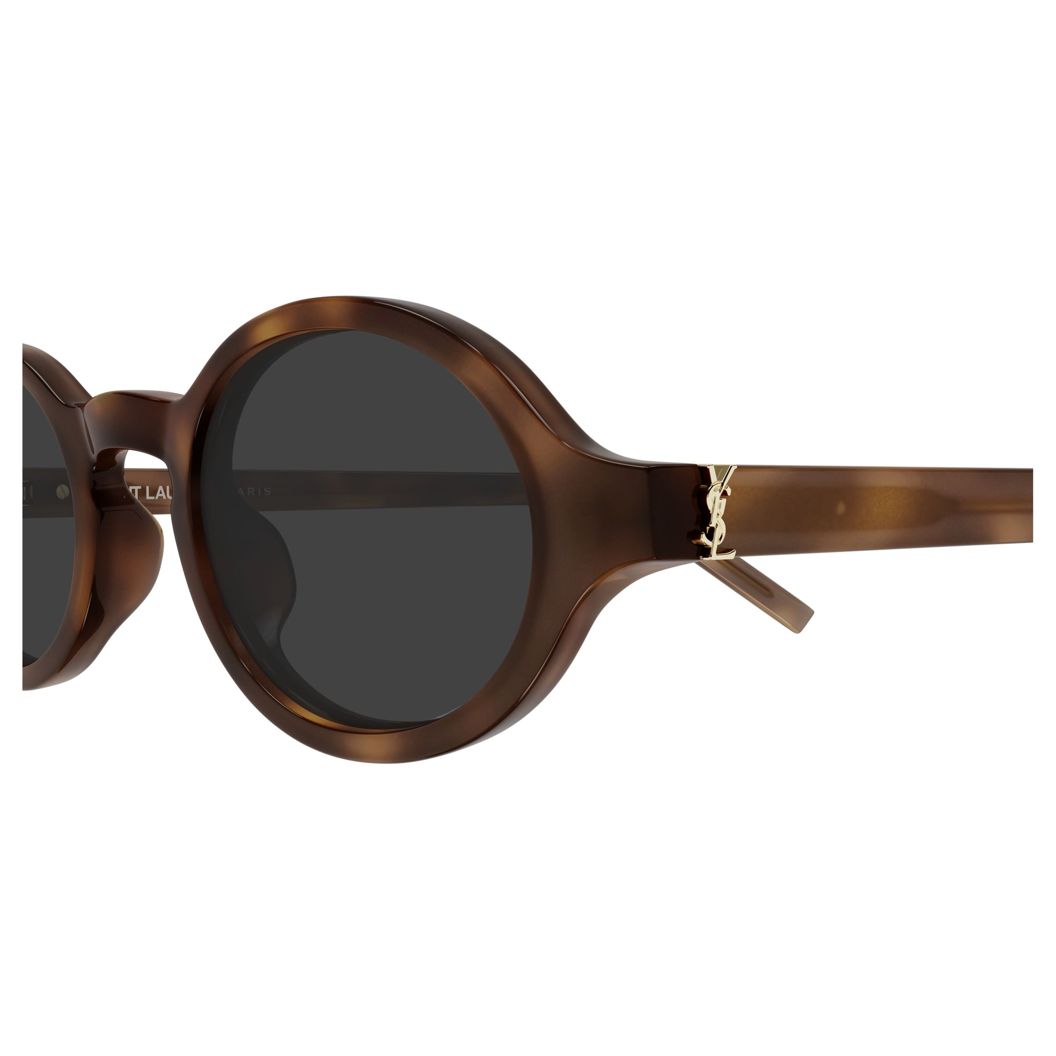 Recycled Acetate Oval Frame Sunglasses With Gold-Tone Detail