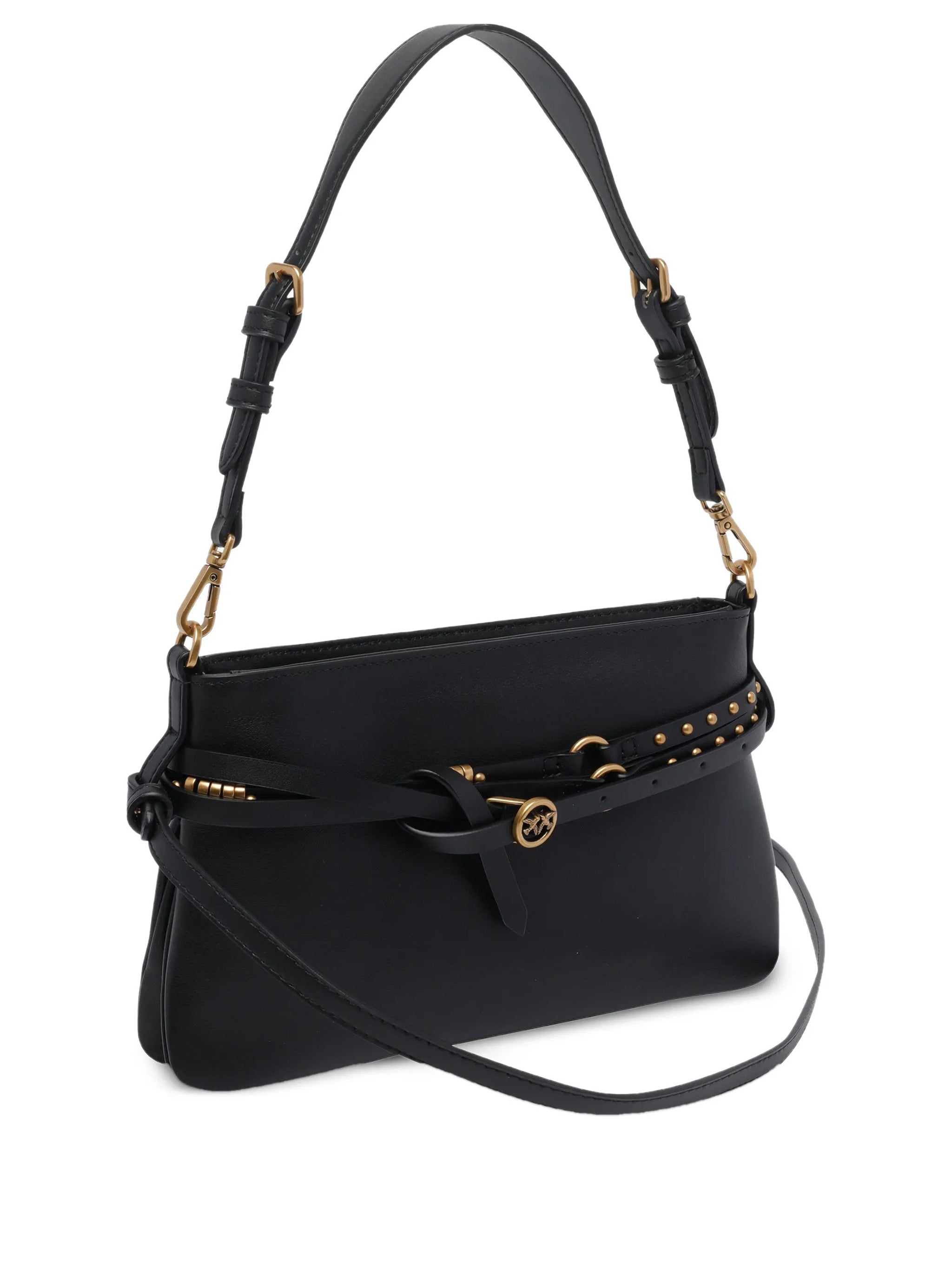 Mini Structured Studded Shoulder Bag