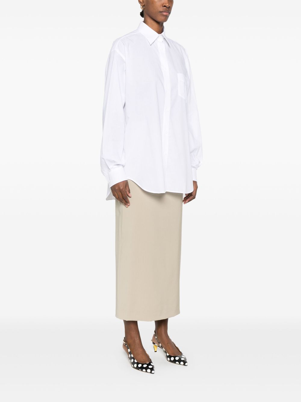 Curved Hem Shirt