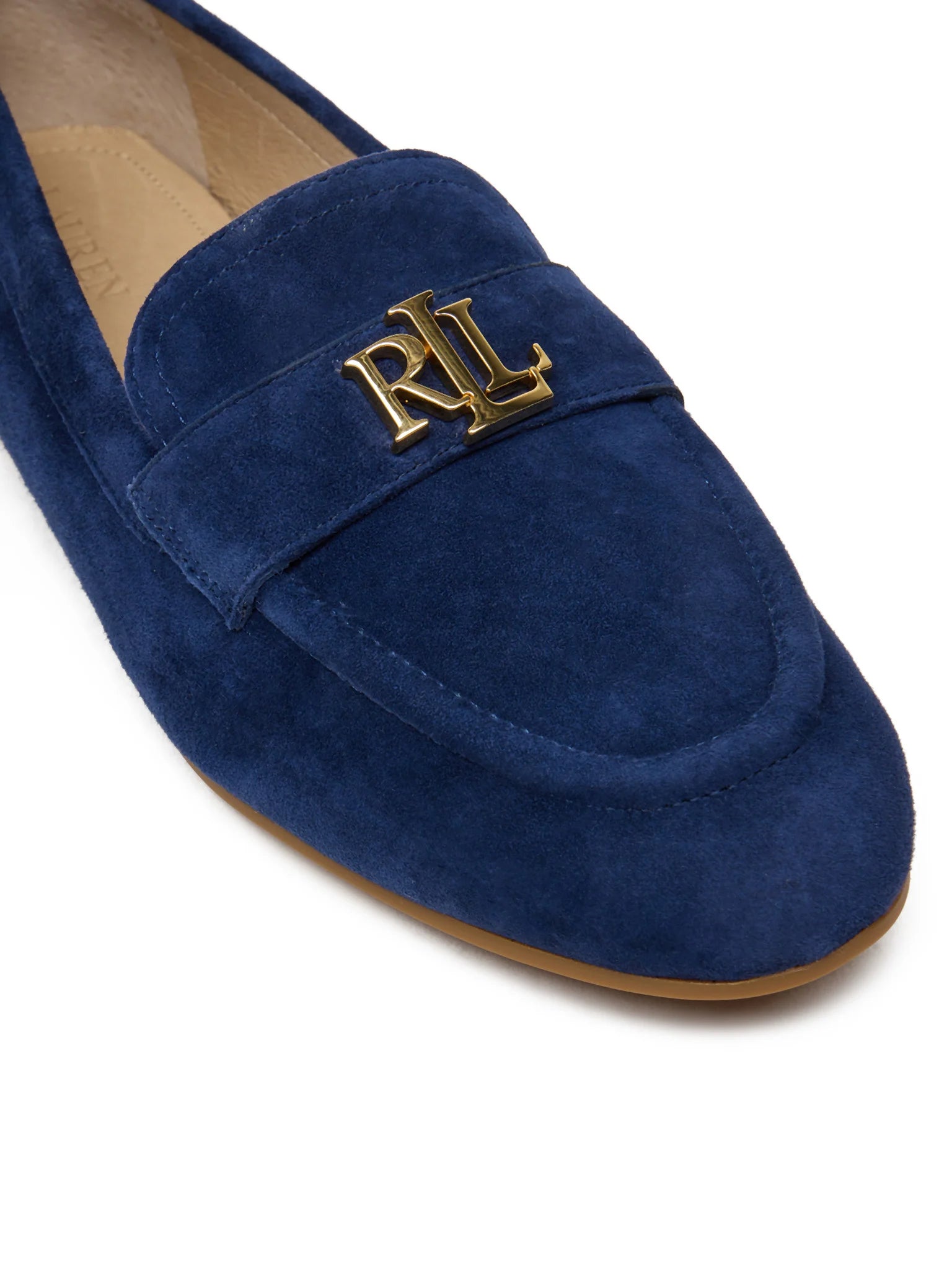 Navy Blue Kidsuede Moccasins