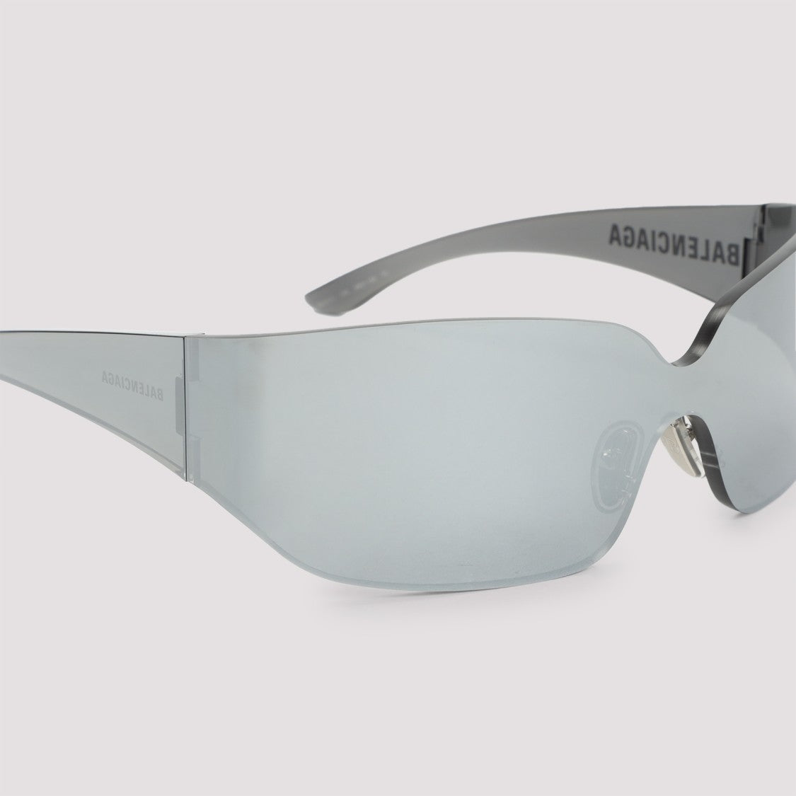 Full-Frame Acetate Sunglasses with Metallic Finish