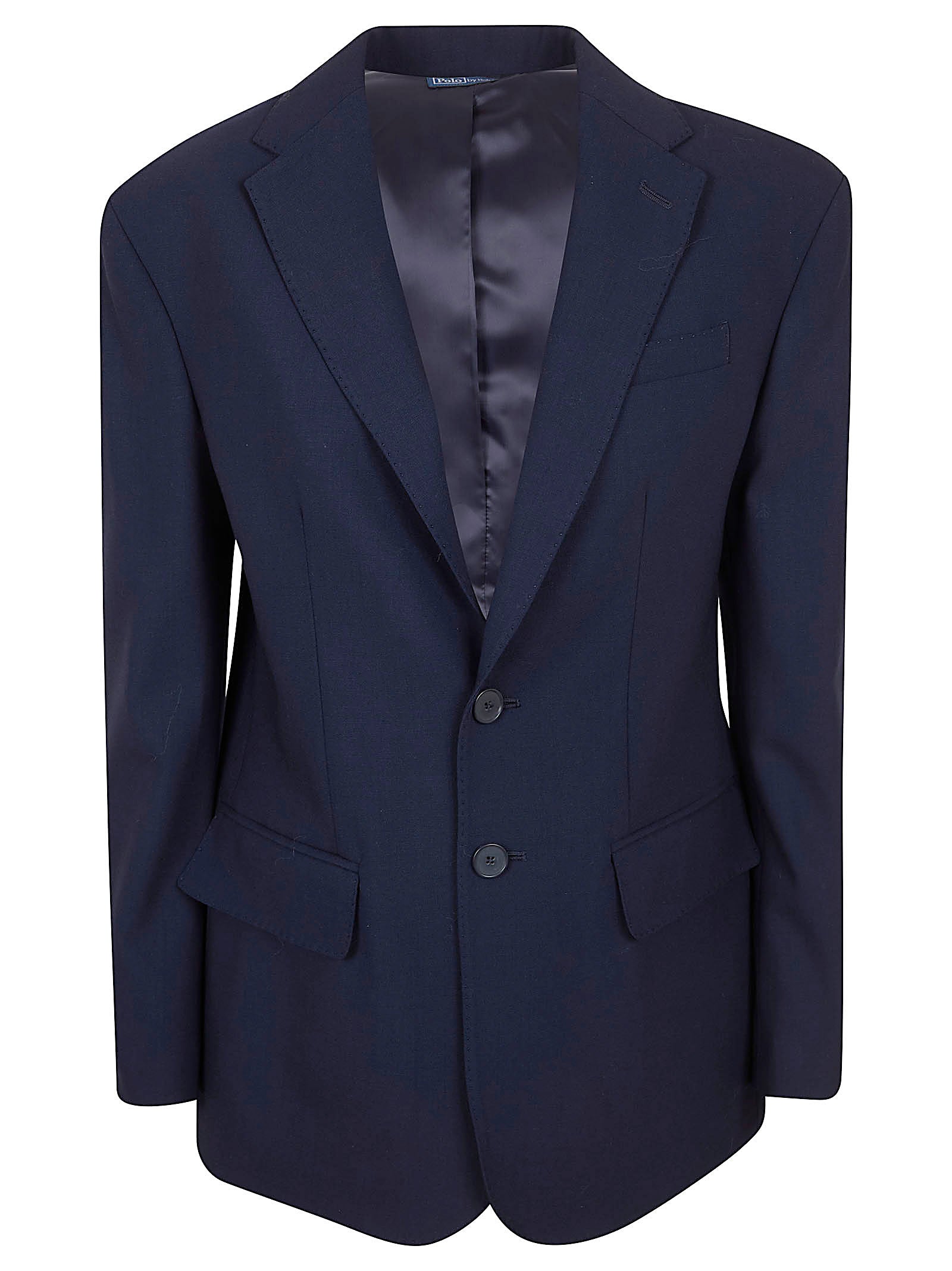 Tailored Blue Wool Blend Blazer