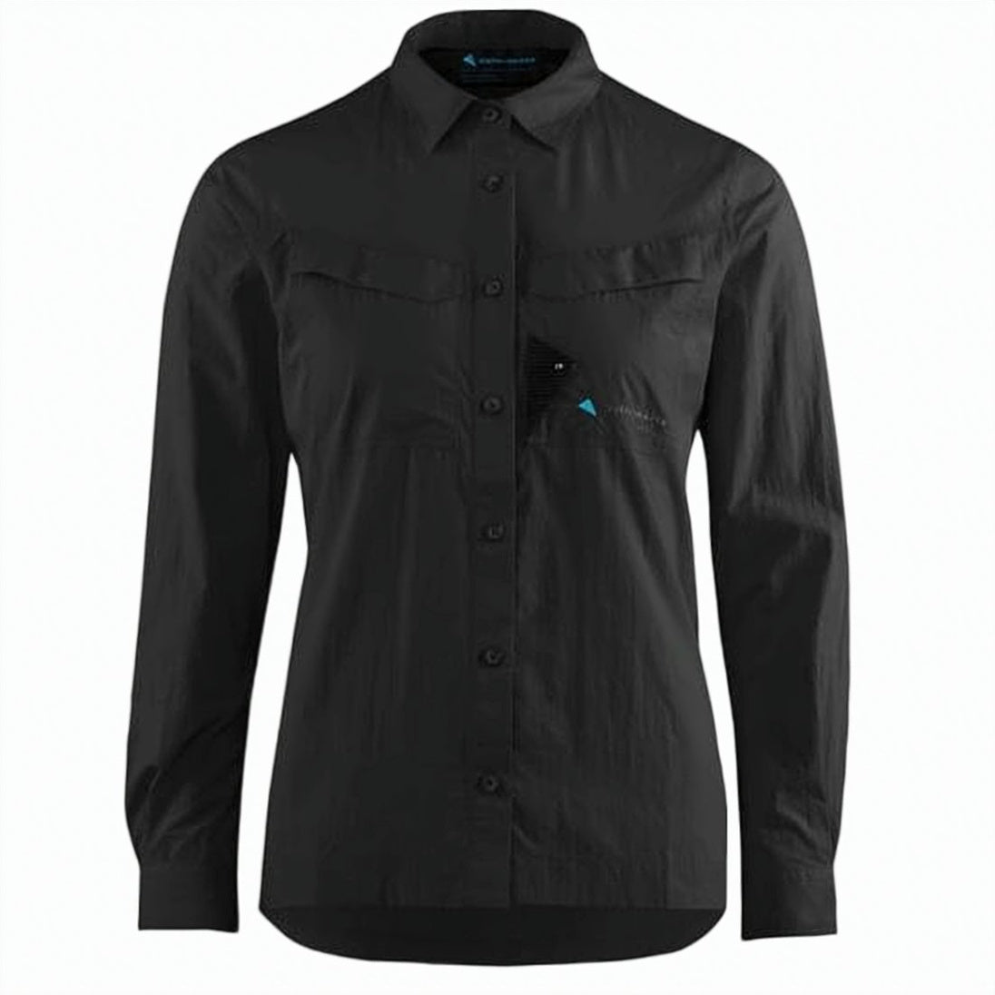 Fitted Long-Sleeve Button-Up Shirt with Classic Collar