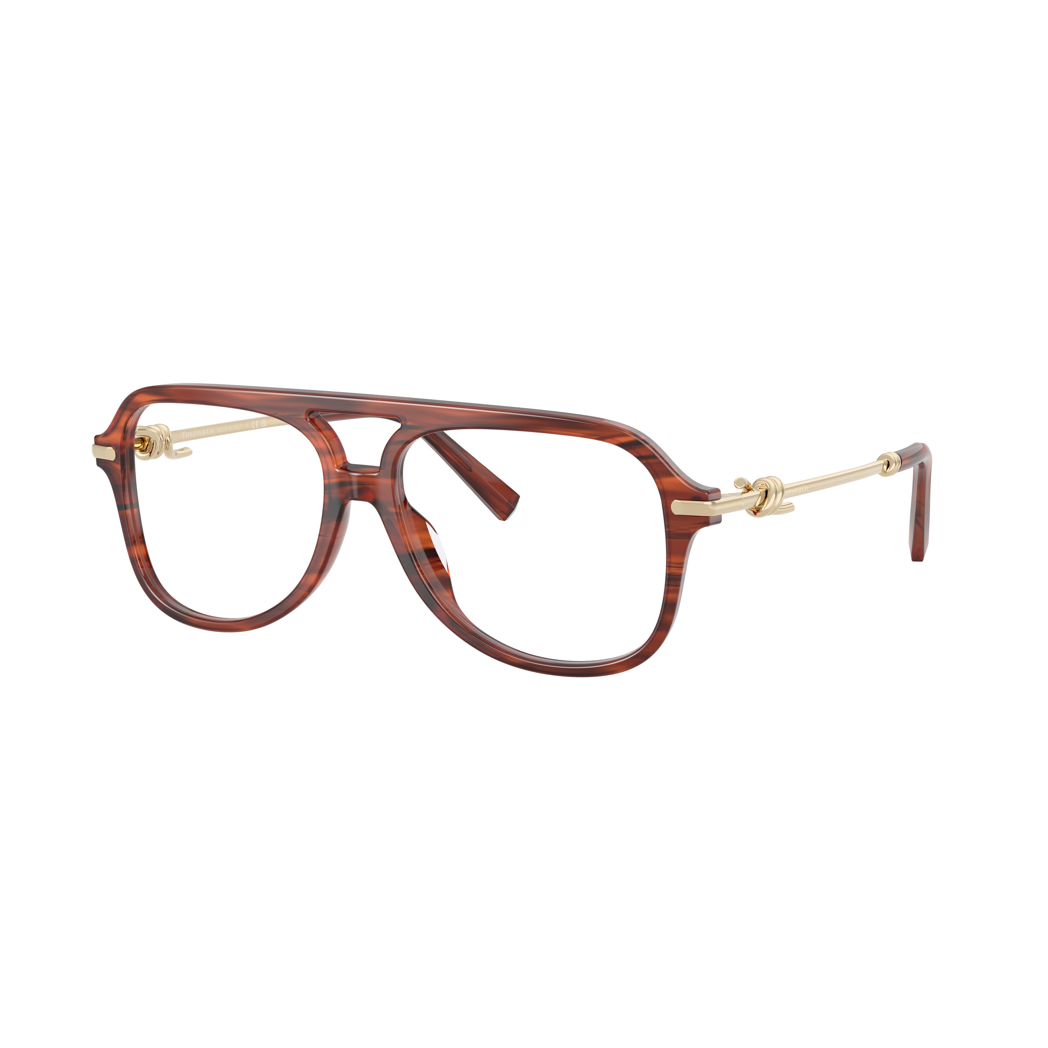 0tf2283 Aviator-Inspired Tortoiseshell Sunglasses