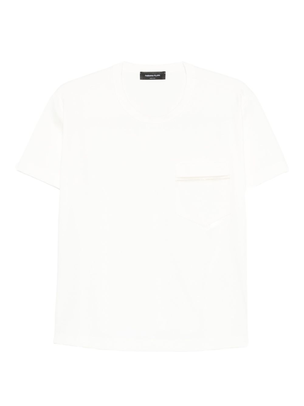 Boxy White Short-Sleeved Top