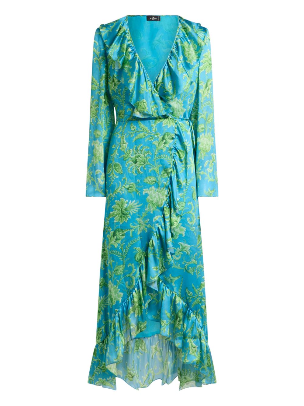 Light Blue Silk Midi Dress