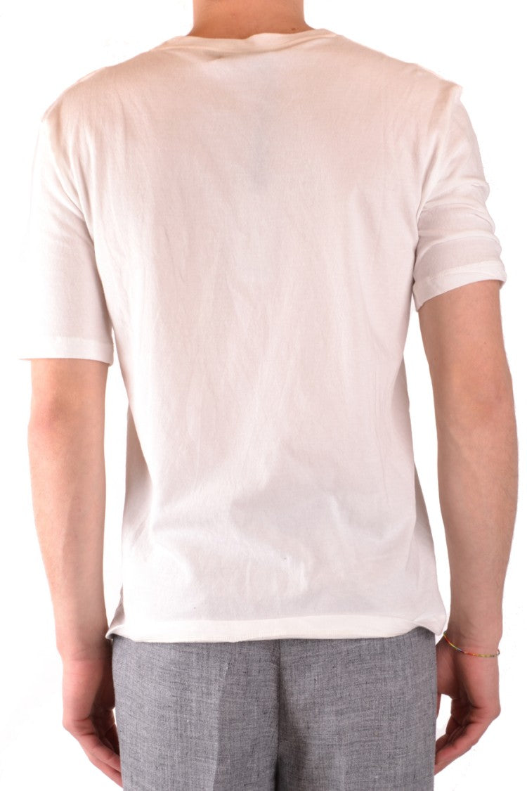 White Crew Neck T-Shirt With Relaxed Fit
