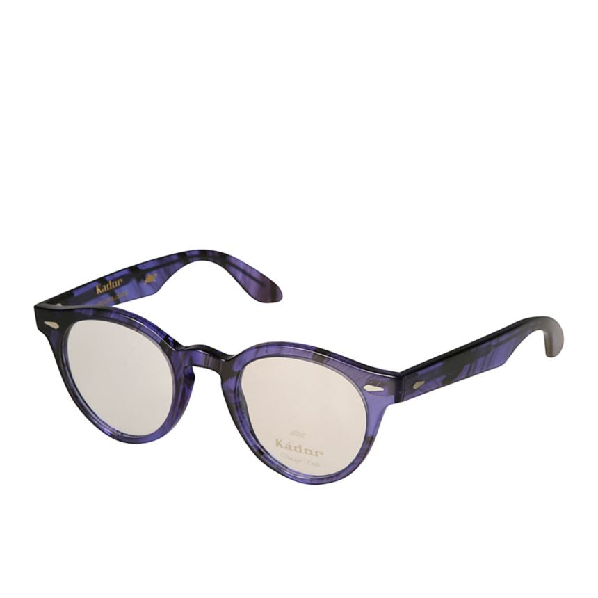 Robin Marbled Purple and Black Rounded Frame Eyeglasses