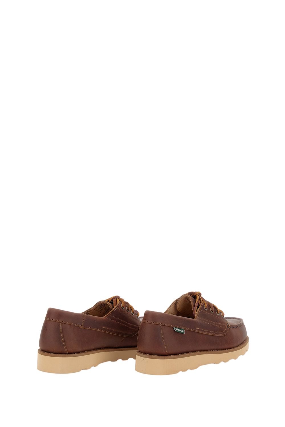 Brown Calfskin Suede Loafers With Moccasin Stitching