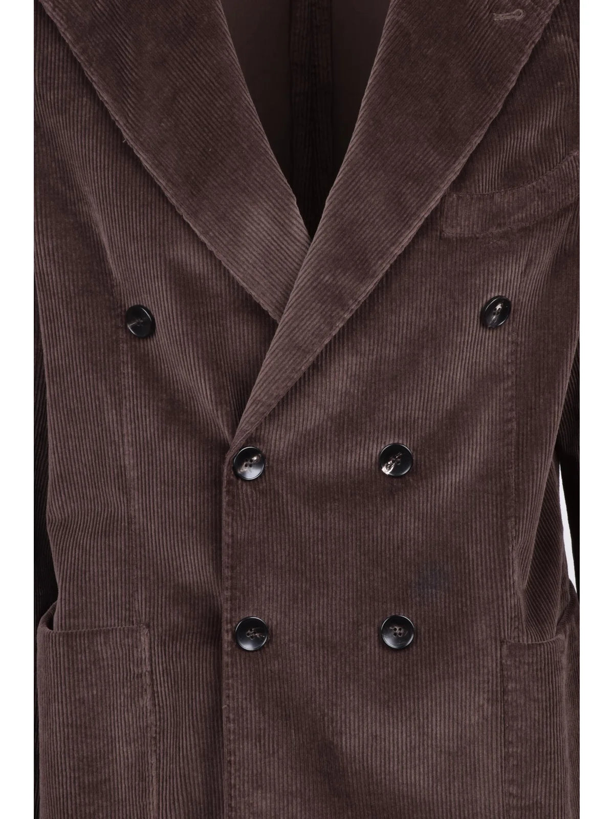 Brown Velvet Cotton Lyocell Jacket