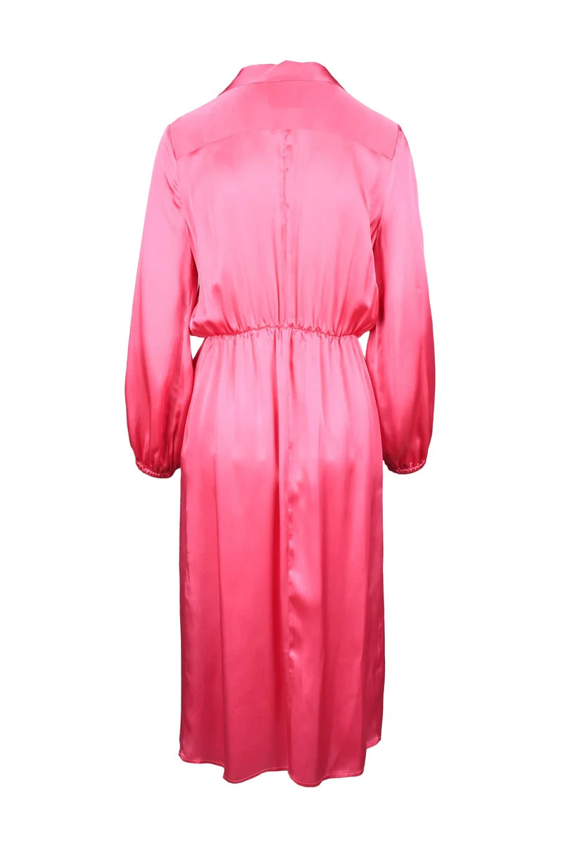 Satin Dress - Pink