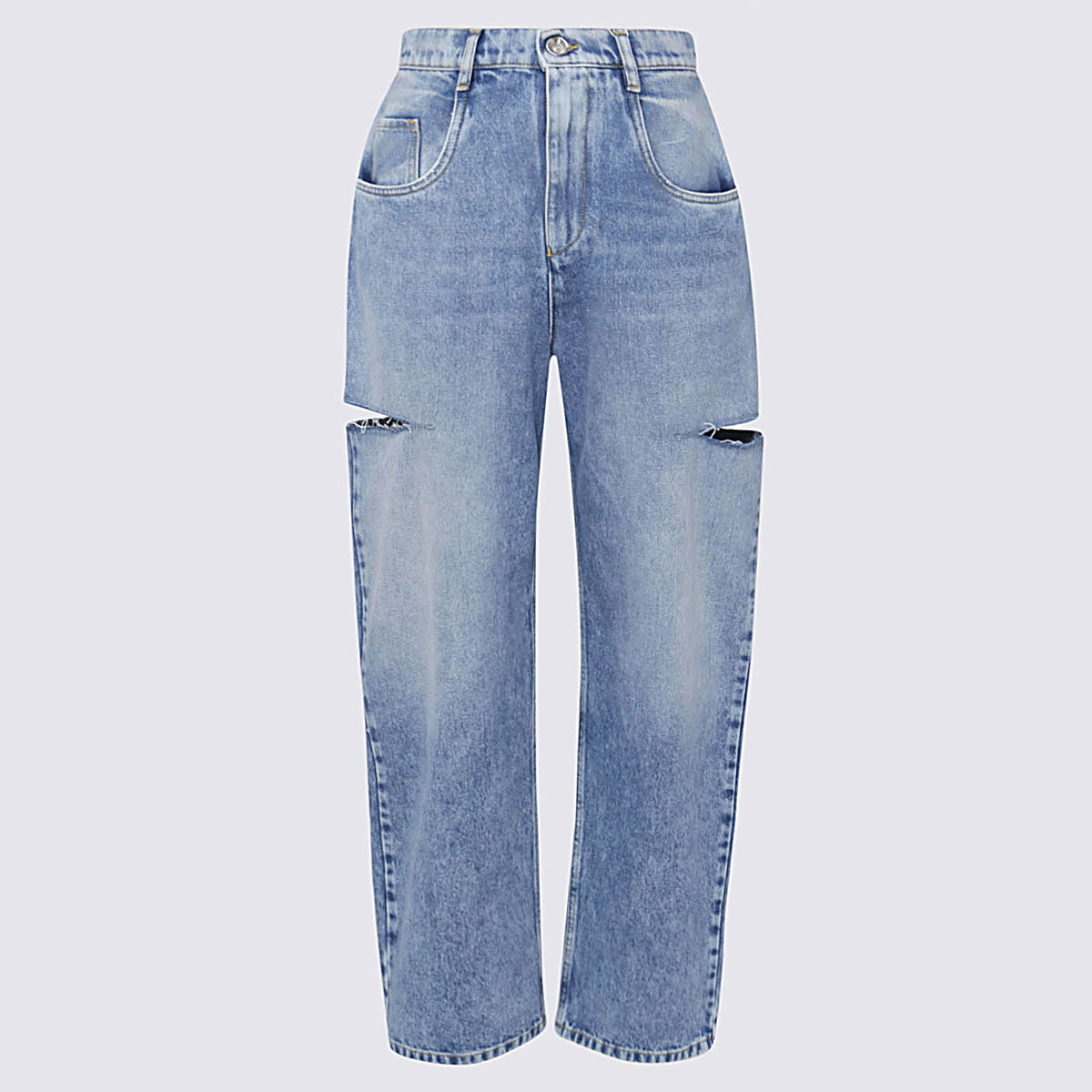 Blue Cotton Jeans