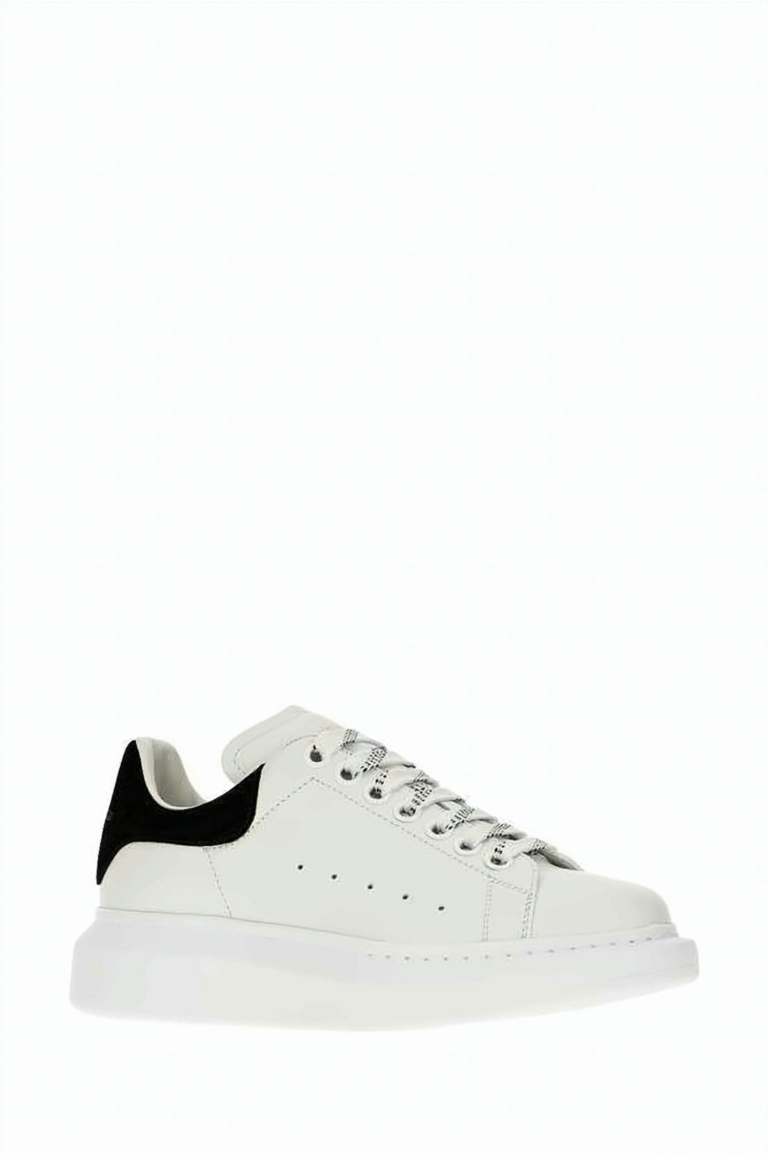Oversized White Sneakers with Chunky Rubber Sole