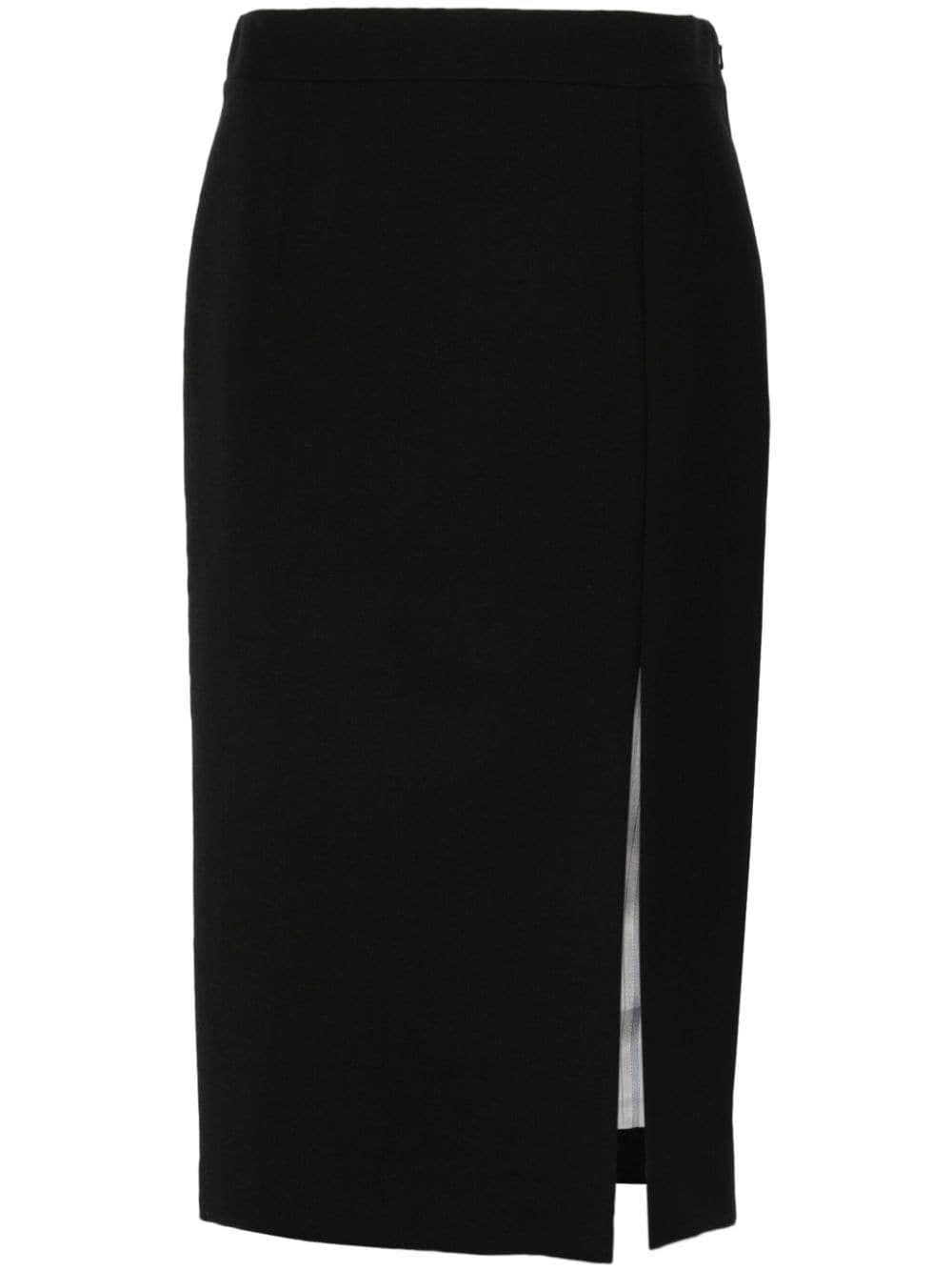 Pencil Skirt in Virgin Wool Gabardine