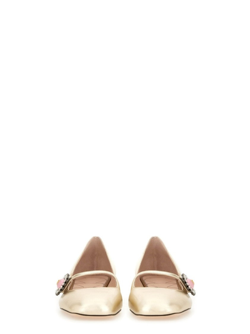 "Mary-Jane Preshoes" Ballerina In Kidskin