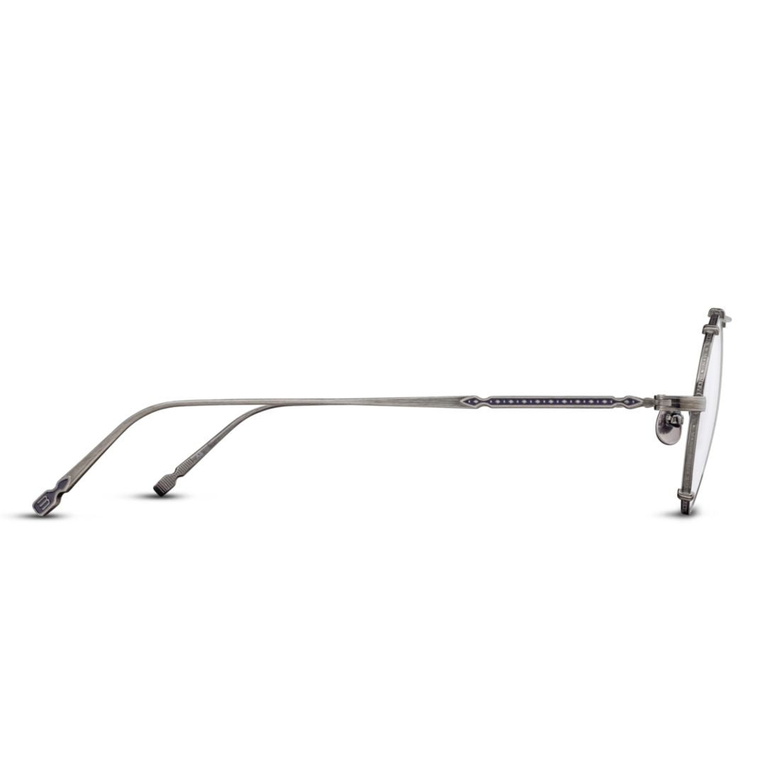 M3143 Rx Round Metal Frame Eyeglasses with Double Bridge