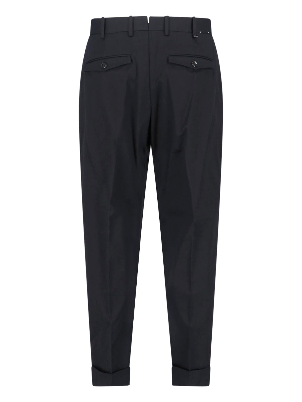 Tailored Black Trousers With Straight Leg Silhouette