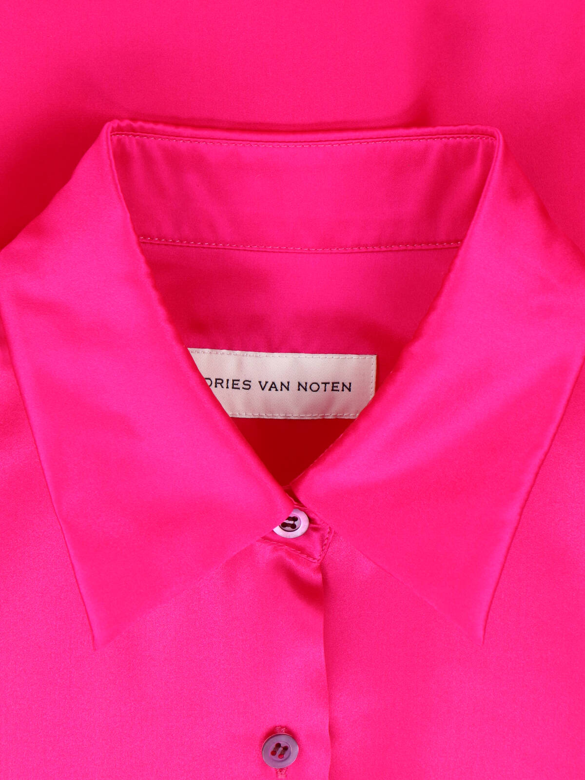 Pink Classic Collar Silk Shirt