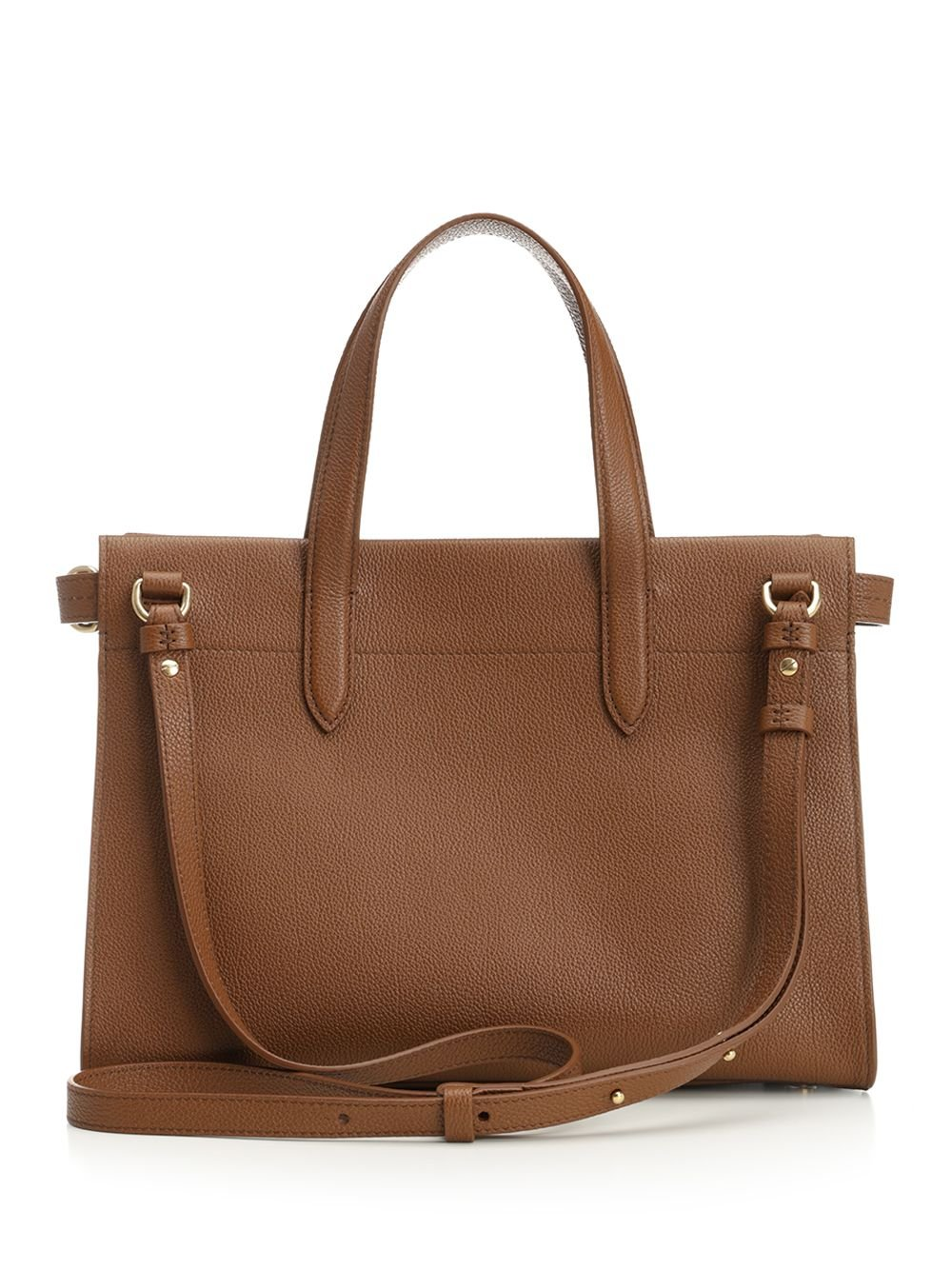Structured Calf Leather Medium Tote