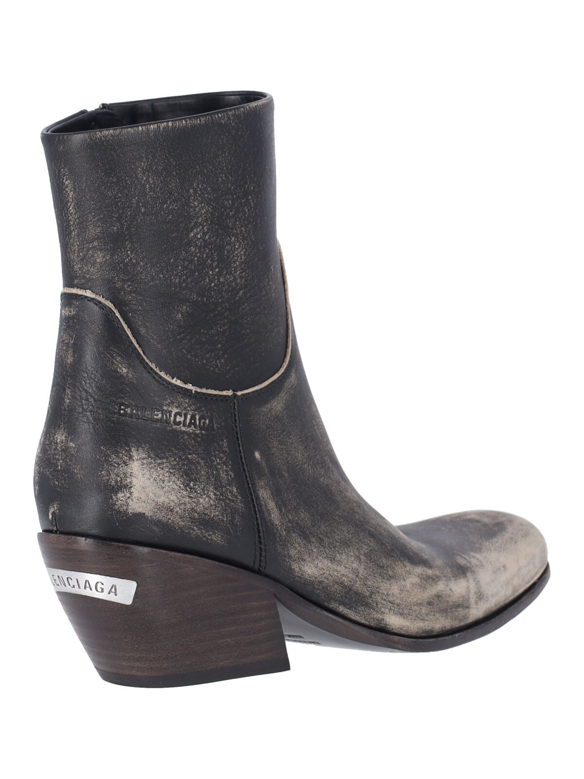 Memphis Square Toe Leather Boots