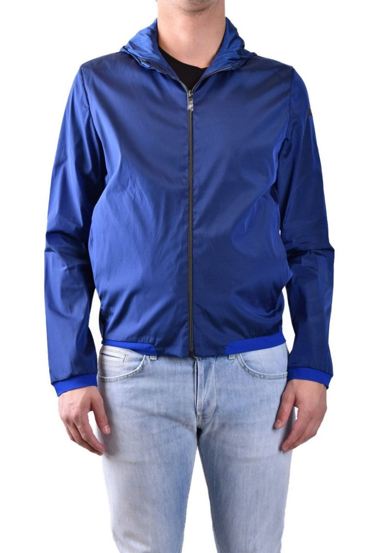 Fitted Blue Zip-Up Sweatshirt
