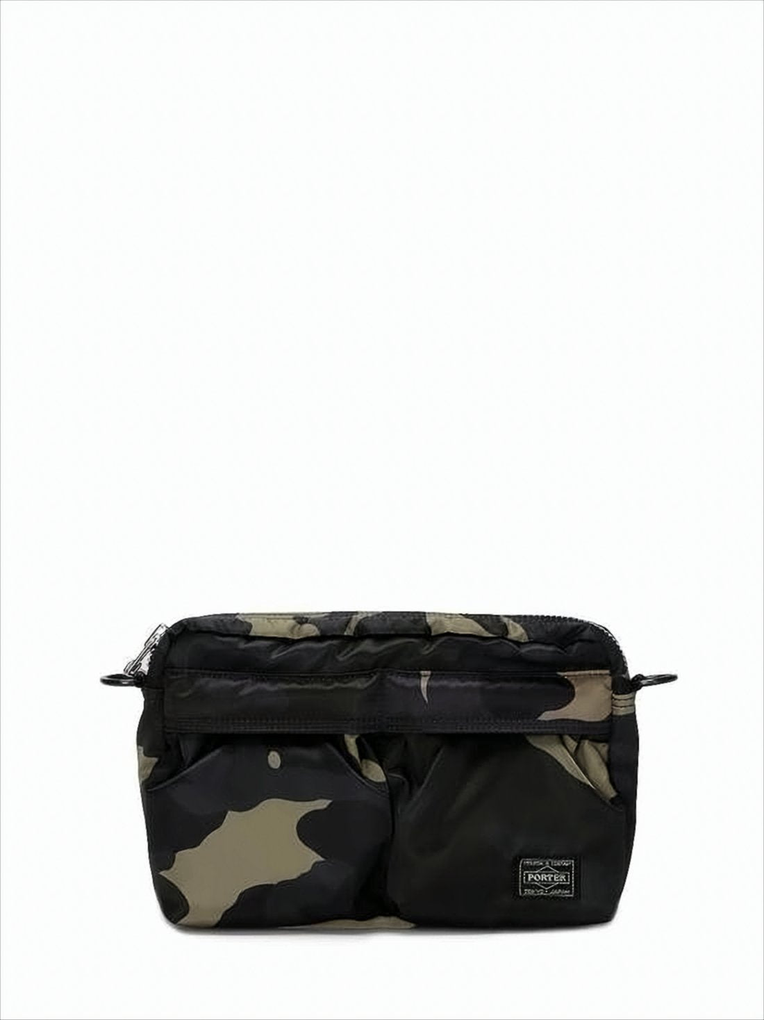 Compact Camouflage Shoulder Bag with Utility Design