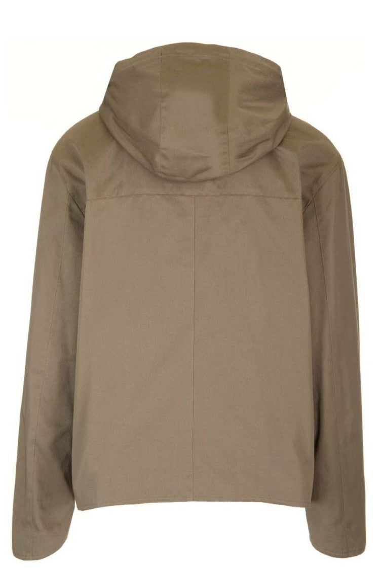 Cropped Jacket with Front Zipper Closure