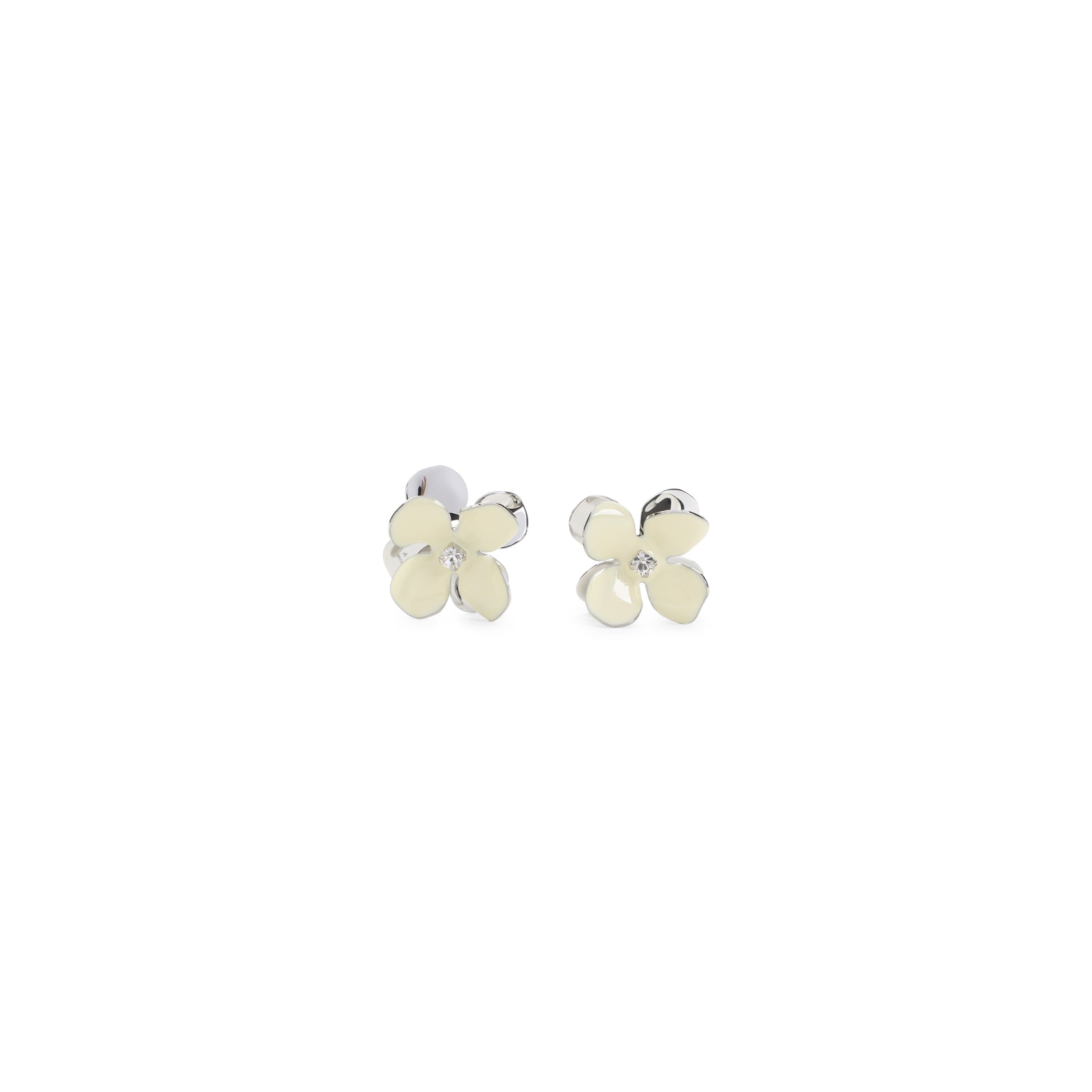 Delicate Floral-Inspired Brass Earrings
