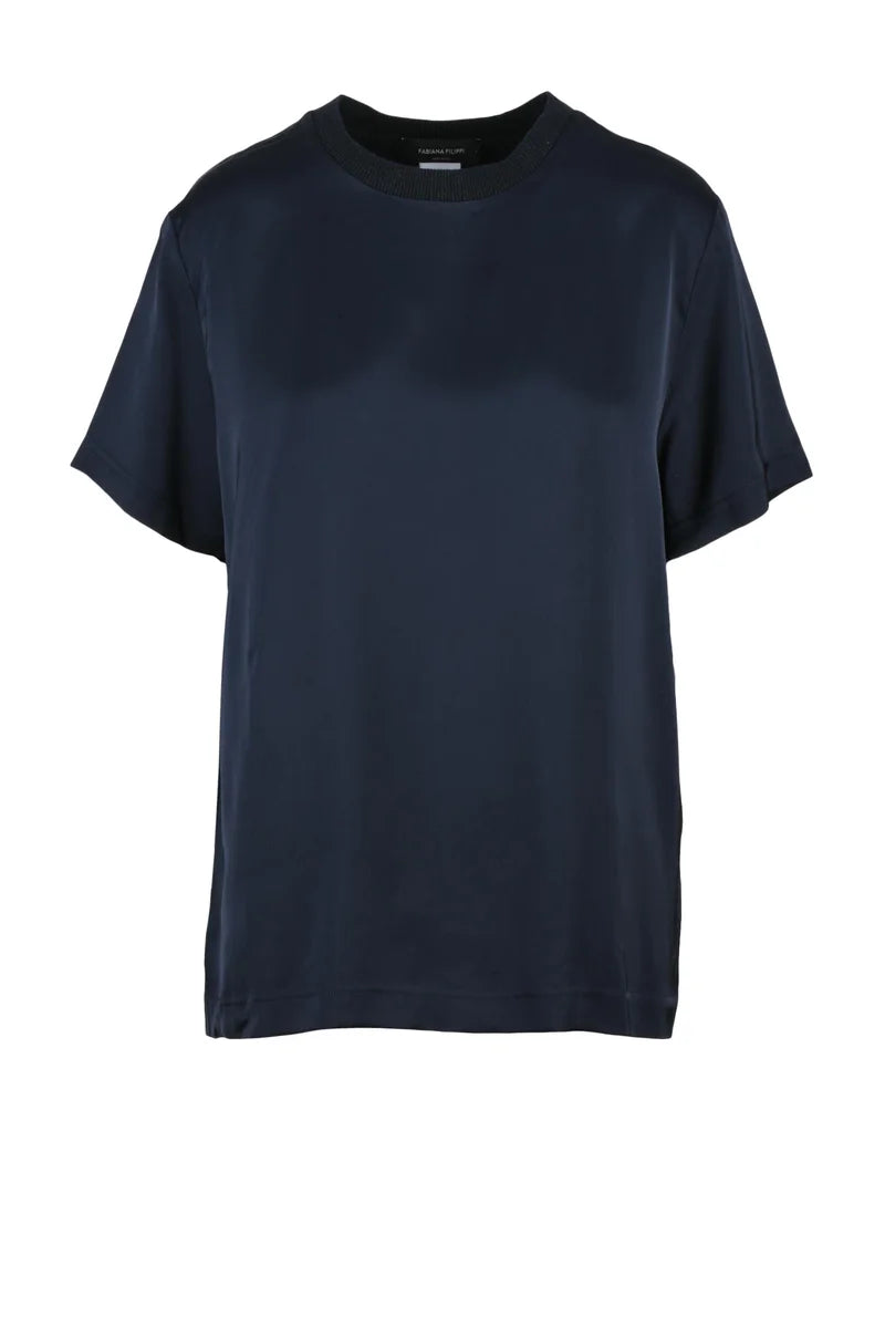 Satin Blouse - Blue