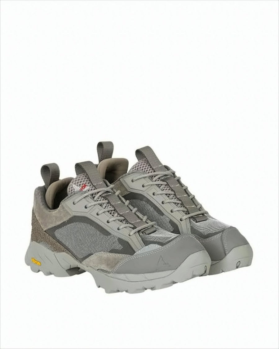 Textured Grey Sneakers with Sole