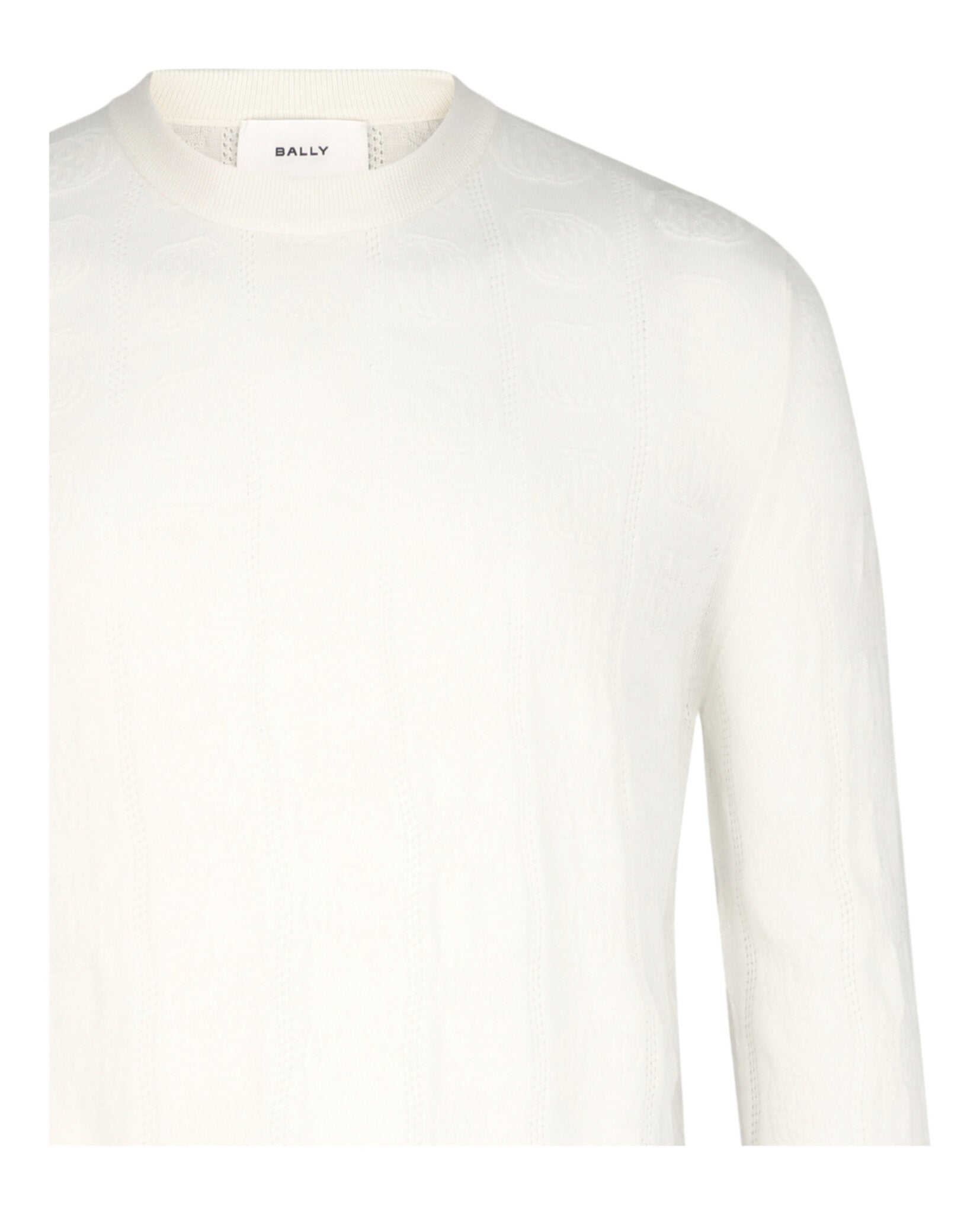Textured-Knit Crewneck Sweater